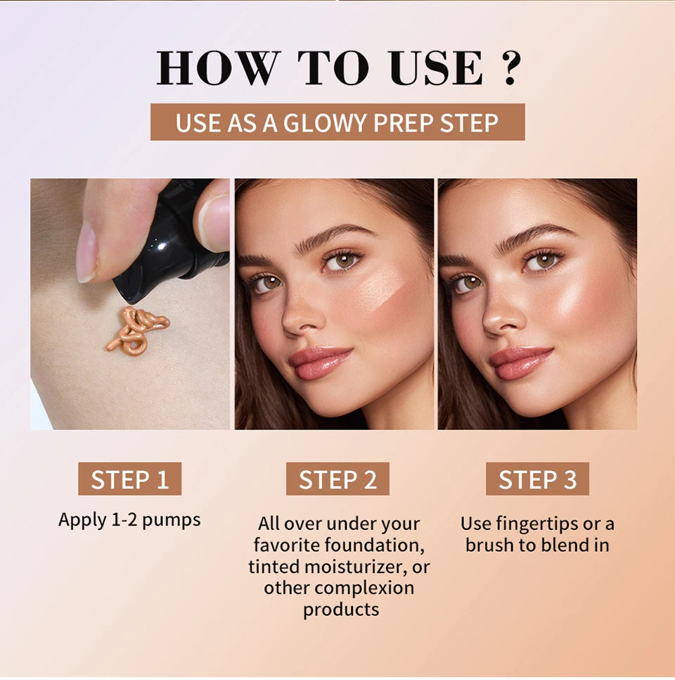 Dewy Liquid Highlighter and Illuminating Face Primer