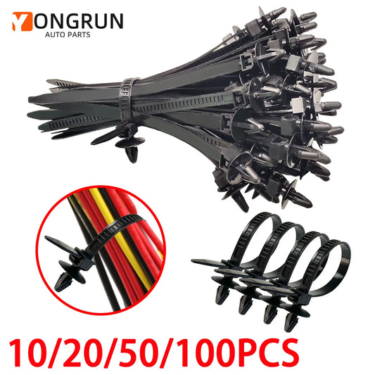 Heavy Duty Automotive Wire Harness Fasteners Zip Tie Cable Clamps