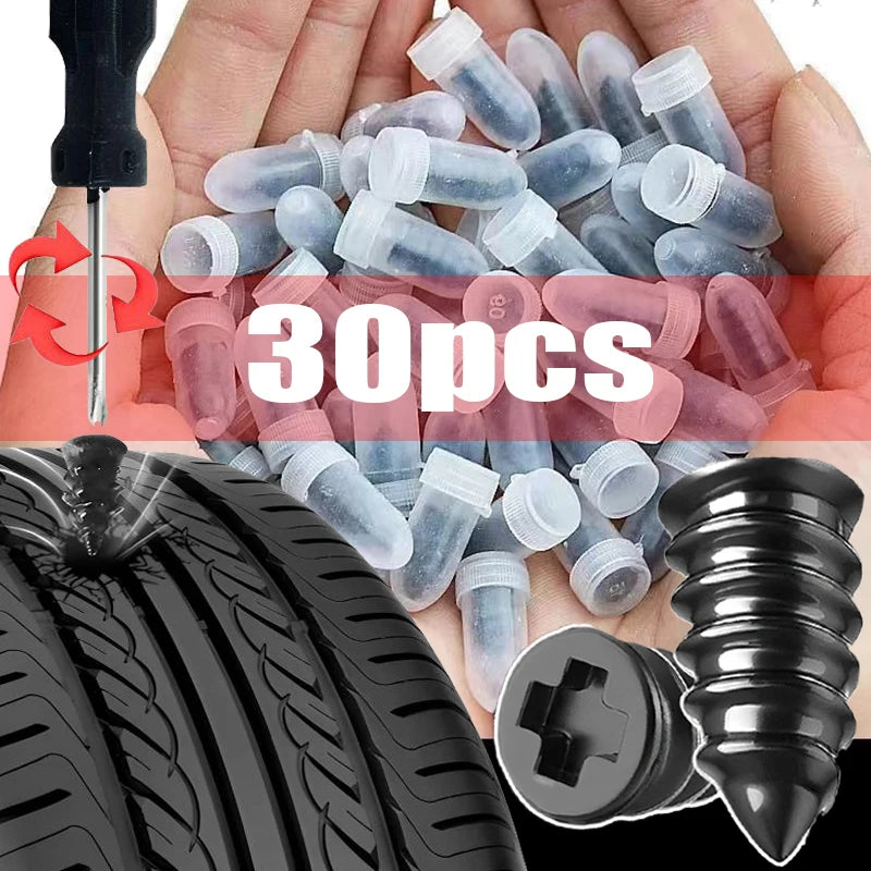 Quick Tire Puncture Repair Rubber Nails for Vehicles - 8