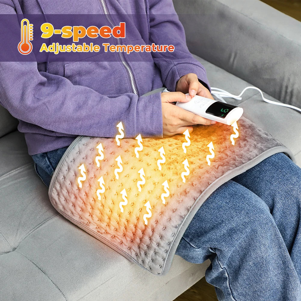 Electric Heating Pad for Back Neck and Shoulder Pain Relief - 10