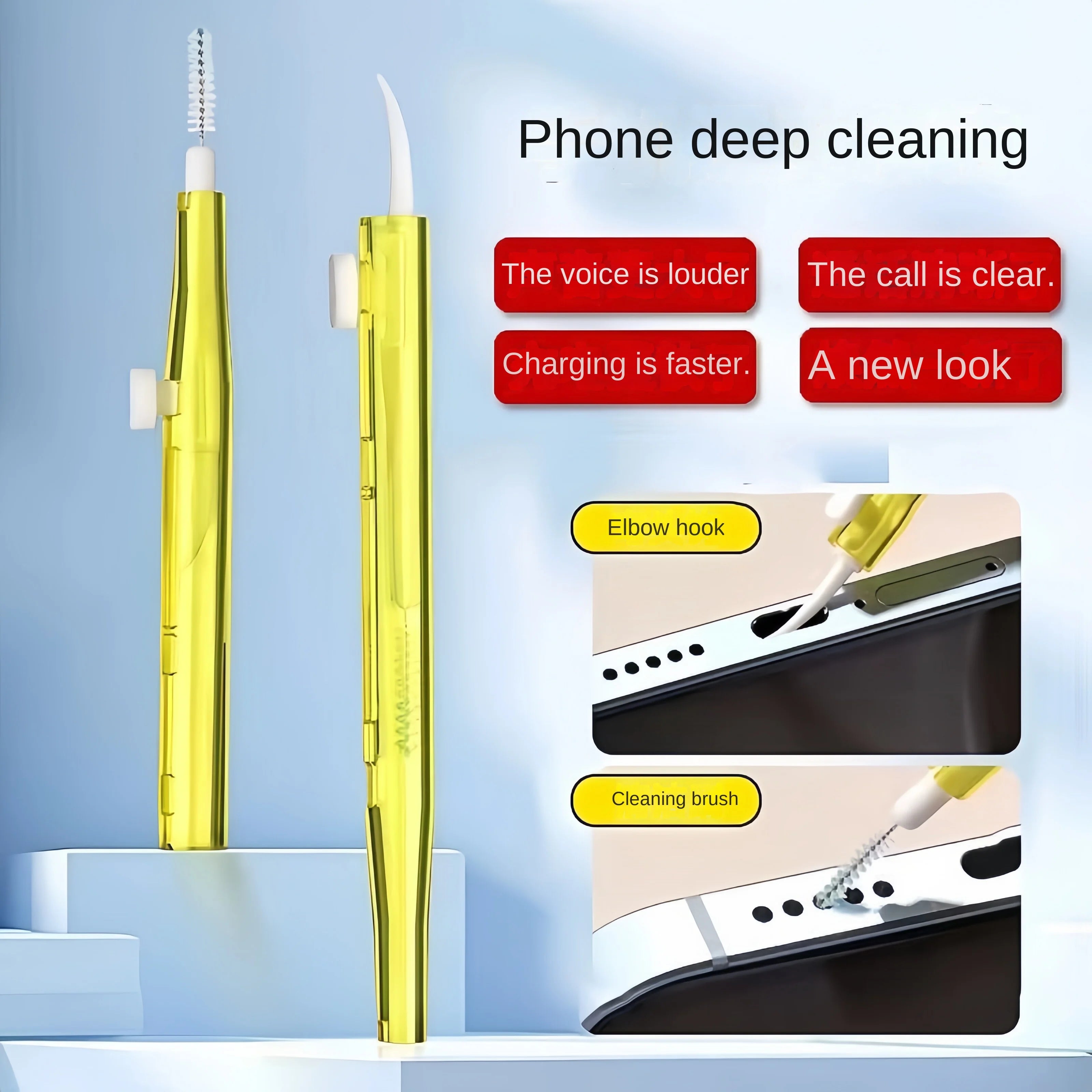 Mobile Phone Charging Port and Speaker Cleaning Tool Kit - 4