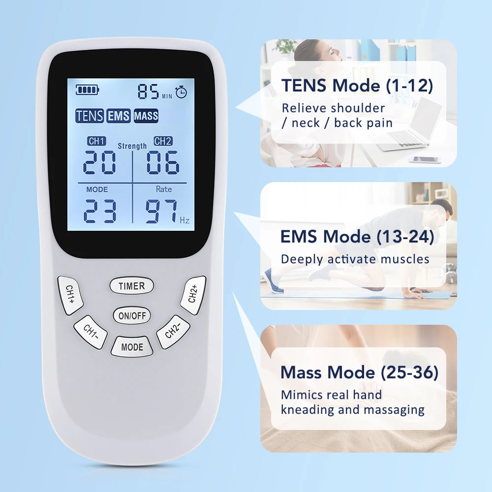Digital TENS & EMS Muscle Stimulator for Pain Relief - 5