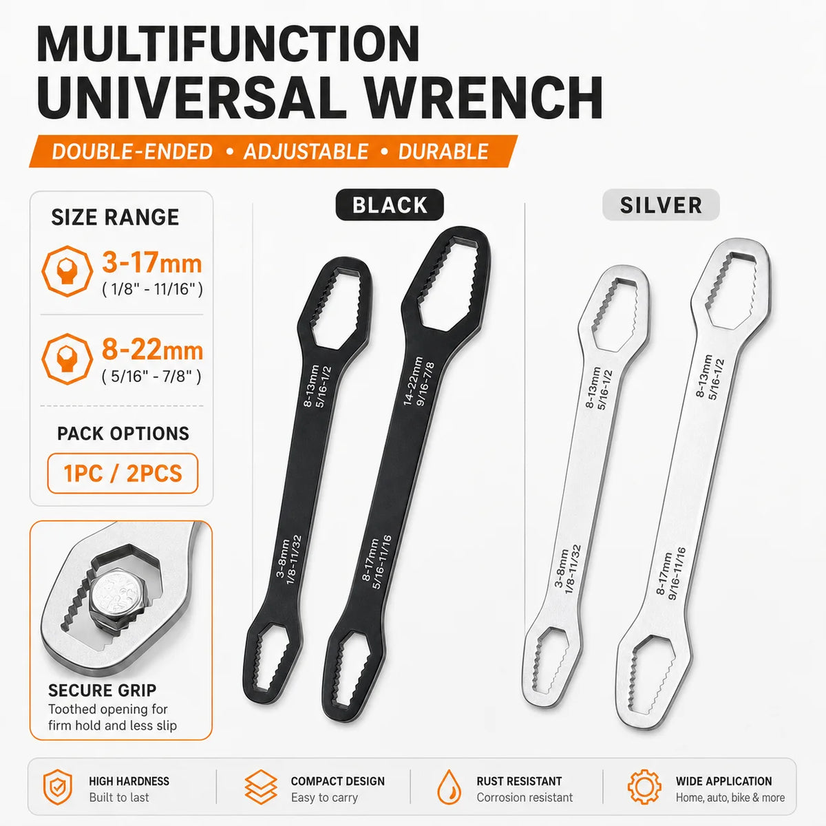 Universal Multi-Function Adjustable Repair Wrench