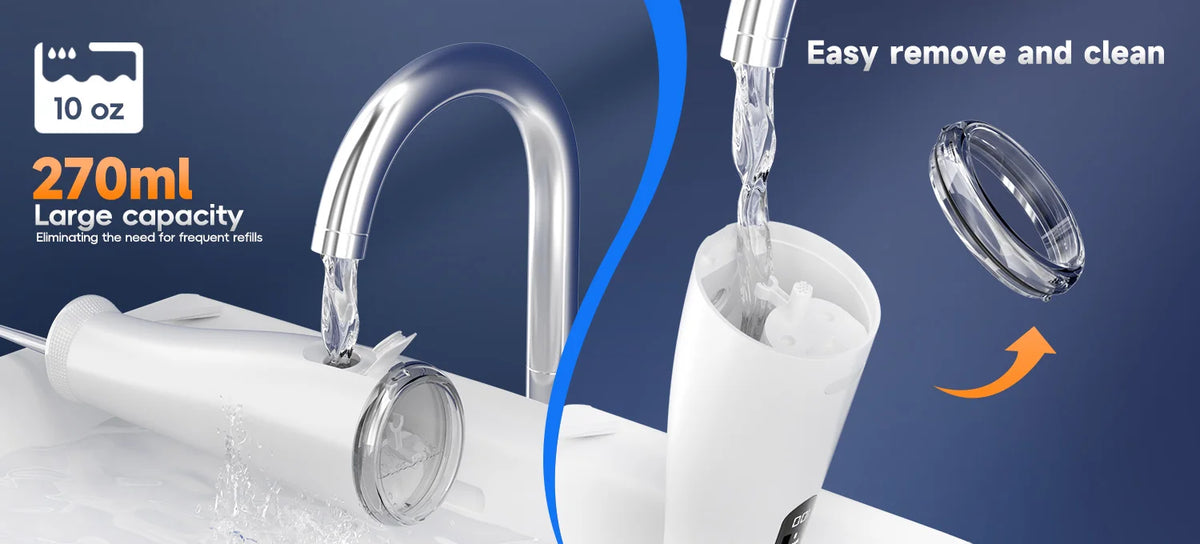 Electric Toothbrush and Water Flosser Combo for Oral Hygiene