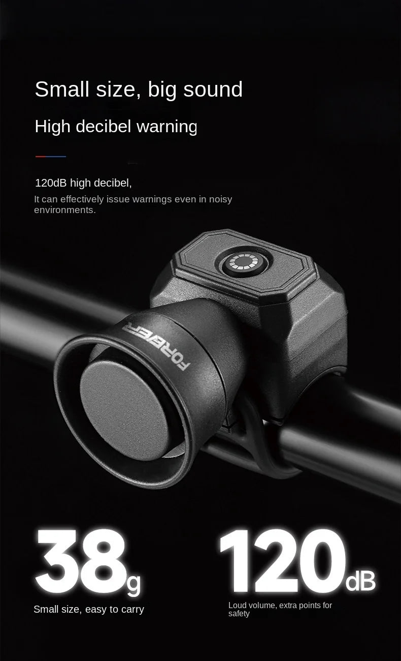 Waterproof Electronic Bicycle Horn with 5 Sound Modes - 8