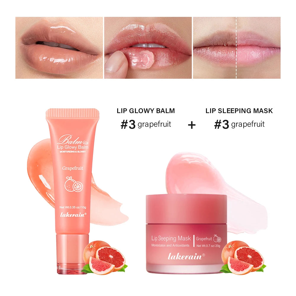 Moisturizing Lip Balm and Overnight Sleeping Mask Set - 22
