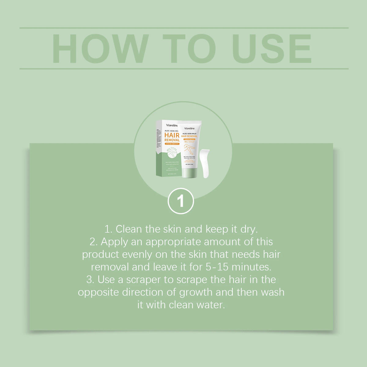 Painless Aloe Vera Whole Body Hair Removal Cream