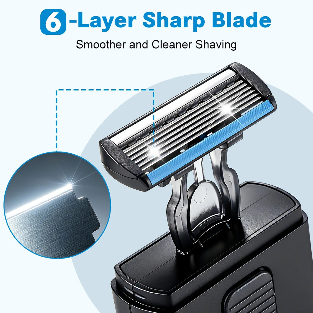 Portable Retractable Manual Shaver for Travel - 3