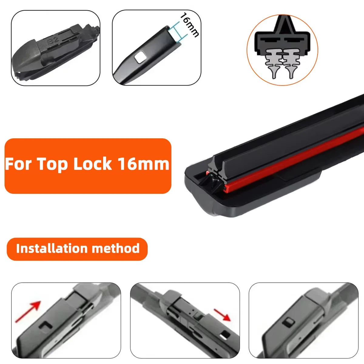 Universal Frameless Windshield Wiper Blade