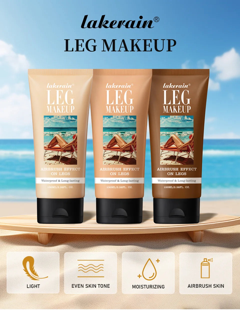 Waterproof Leg Makeup Foundation for Flawless Even Skin Tone - 7