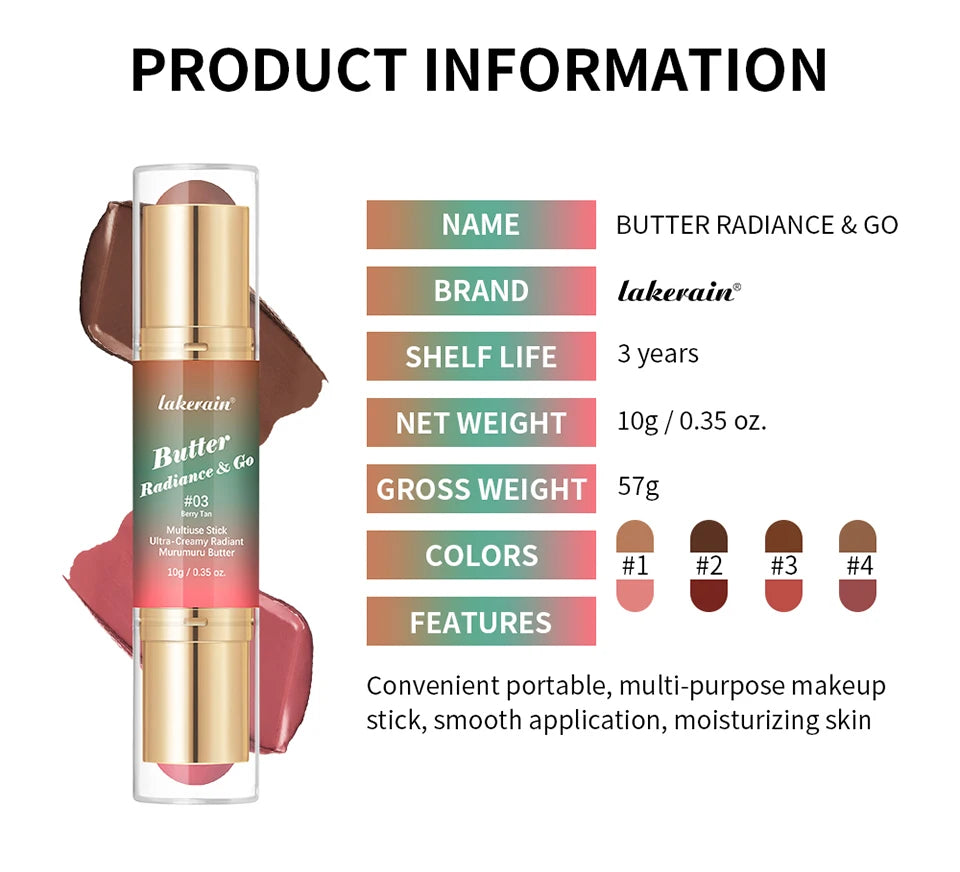 Dual-Ended Cream Blush and Bronzer Stick - 18