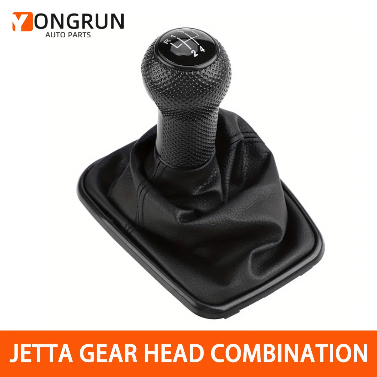 5-Speed Manual Gear Shift Knob with Gaiter Boot for VW Golf Jetta - 1