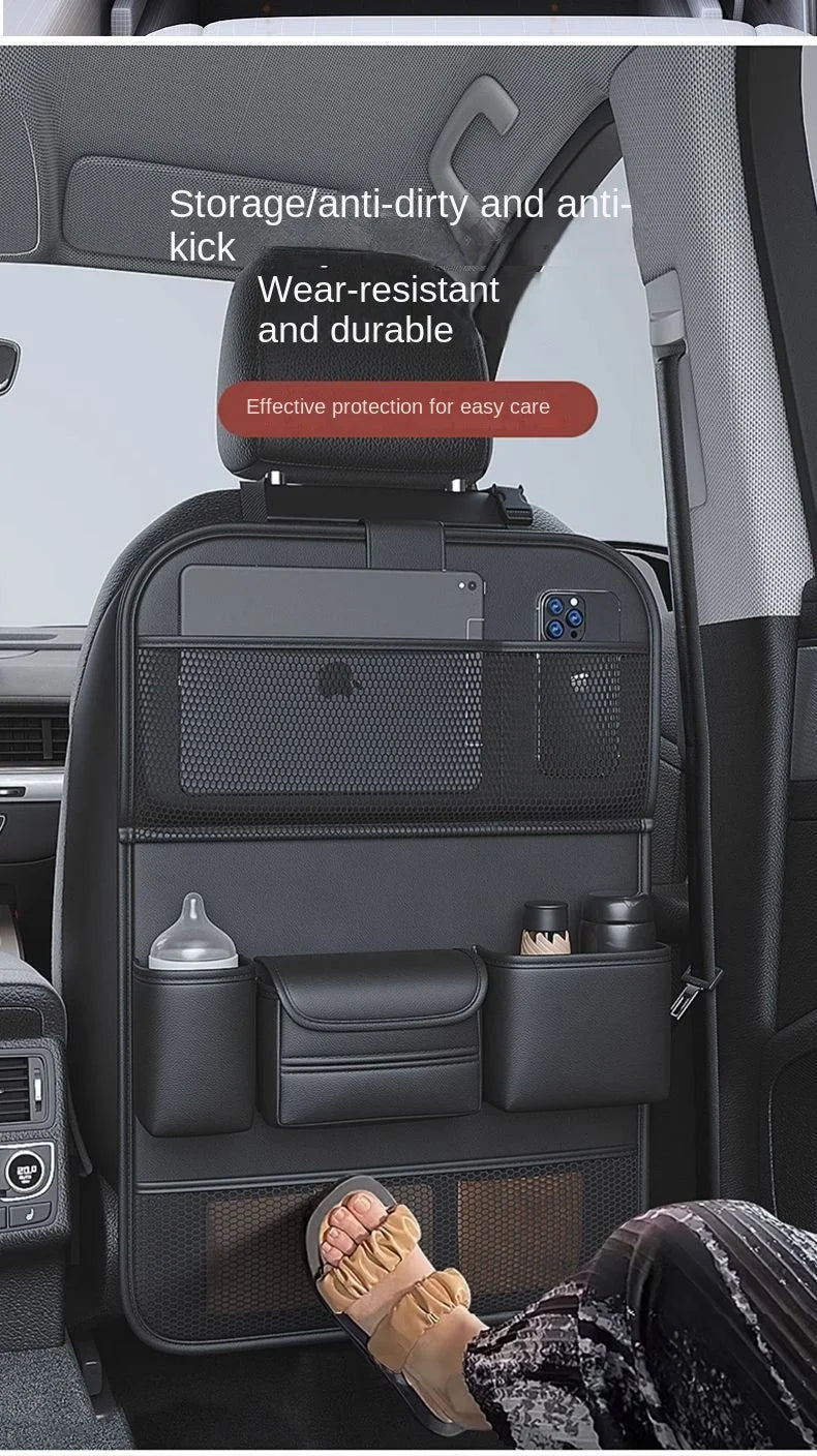 Car Backseat Organizer with Foldable Dining Table and Tablet Holder - 10