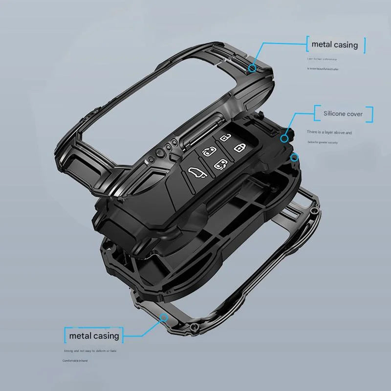 Protective Zinc Alloy Car Remote Key Fob Cover Case