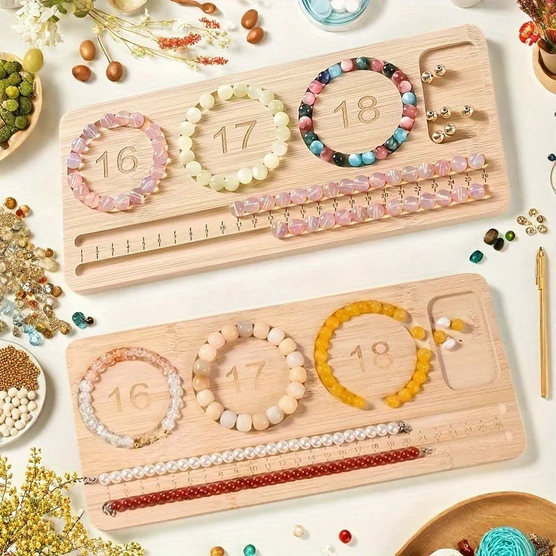 Wooden Bead Design Board for Jewelry Bracelet Making