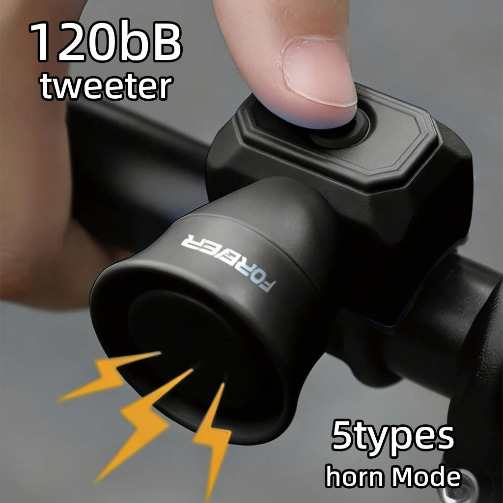 Waterproof Electronic Bicycle Horn with 5 Sound Modes - 2