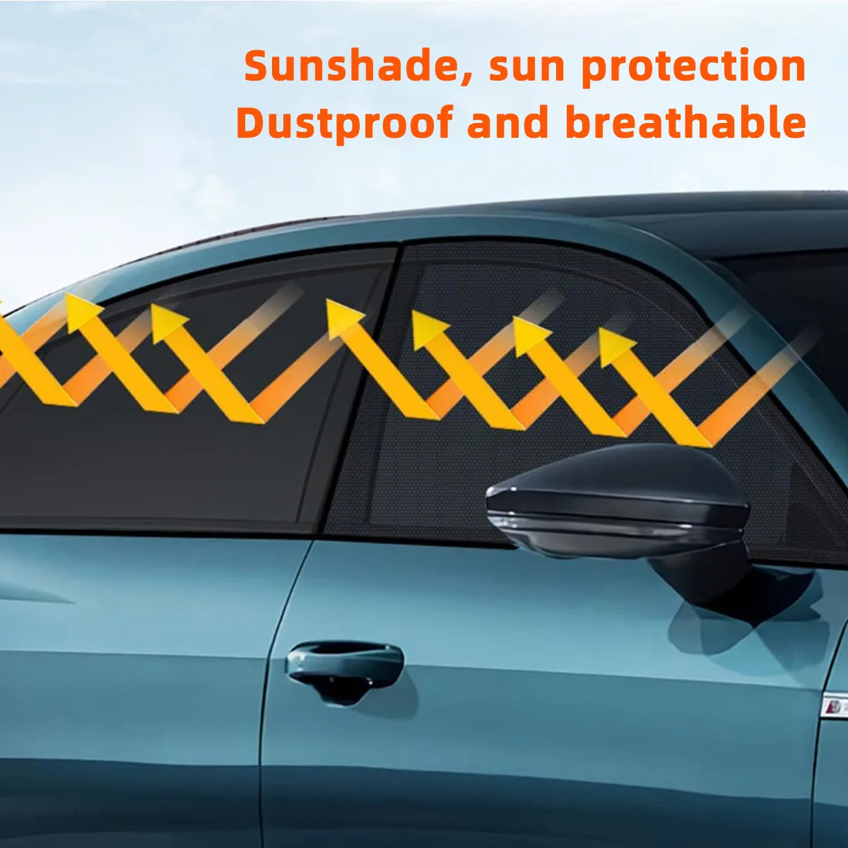 Car Window Sunshade Mesh UV Protection Insect Proof Privacy Screen - 6
