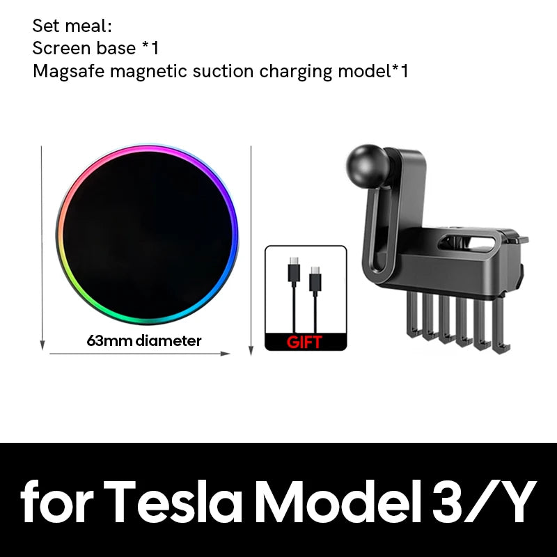 Dashboard Phone Mount Base for Tesla Model 3 and Model Y - 17