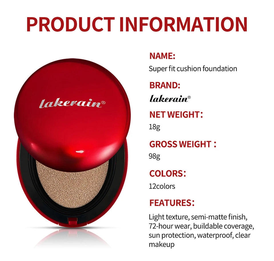 Long-Wear Semi-Matte Cushion Foundation with SPF - 15