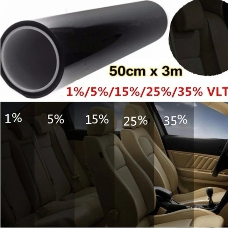 Car Window Tint Film UV Protection Heat Insulation Privacy Sun Shade - 7