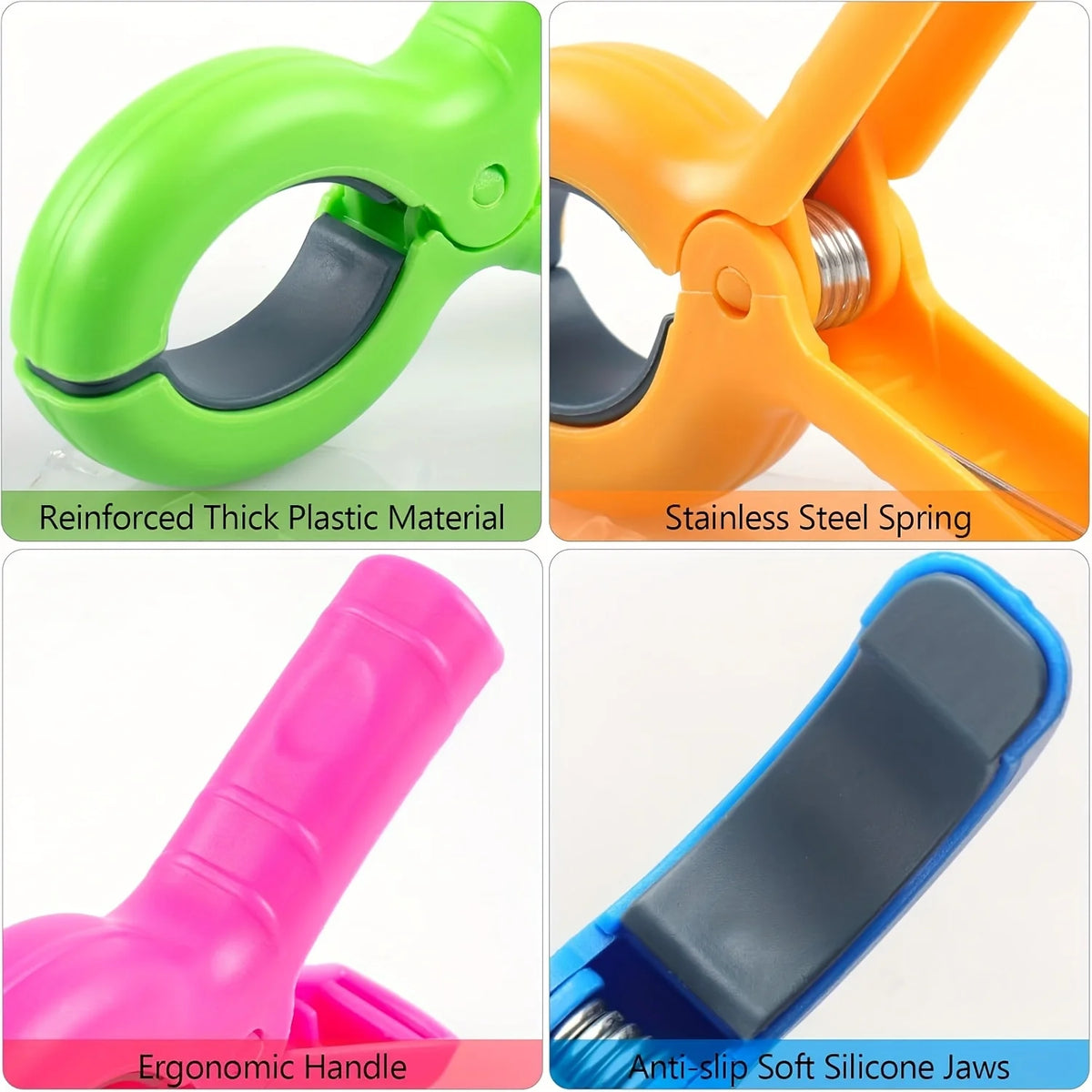 Heavy-Duty Beach Towel Clips for Pool Chairs and Cruises