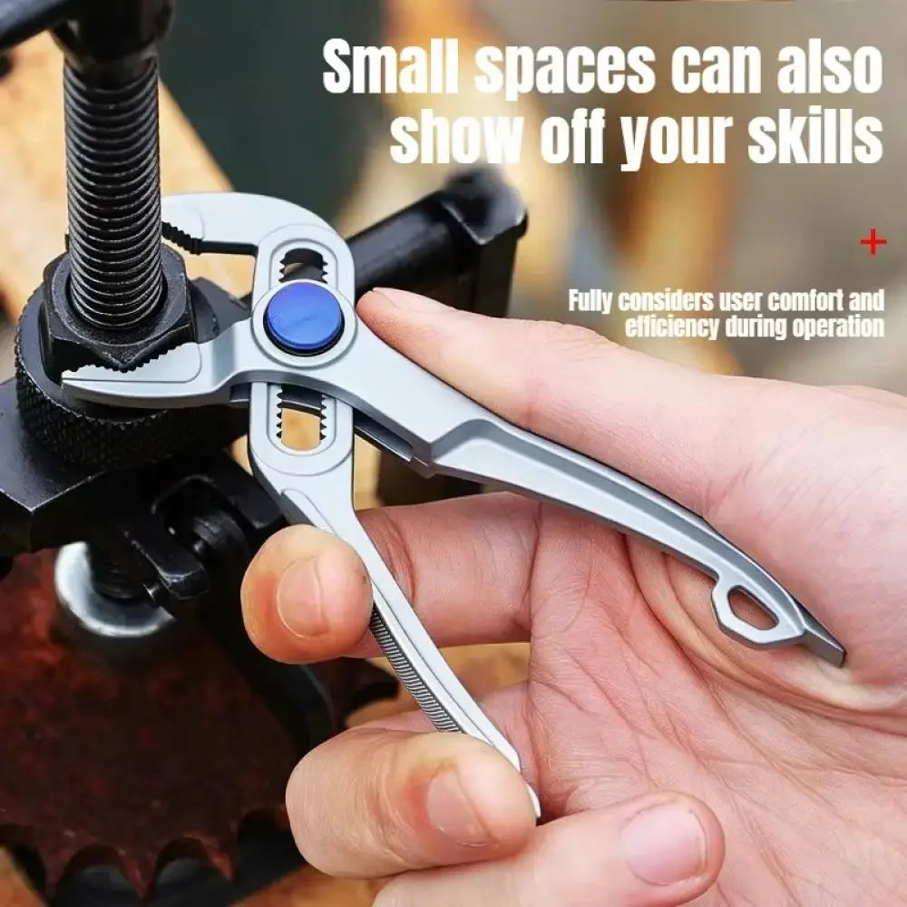 4-Inch Adjustable Plumbing Pipe Wrench for Tight Spaces - 11