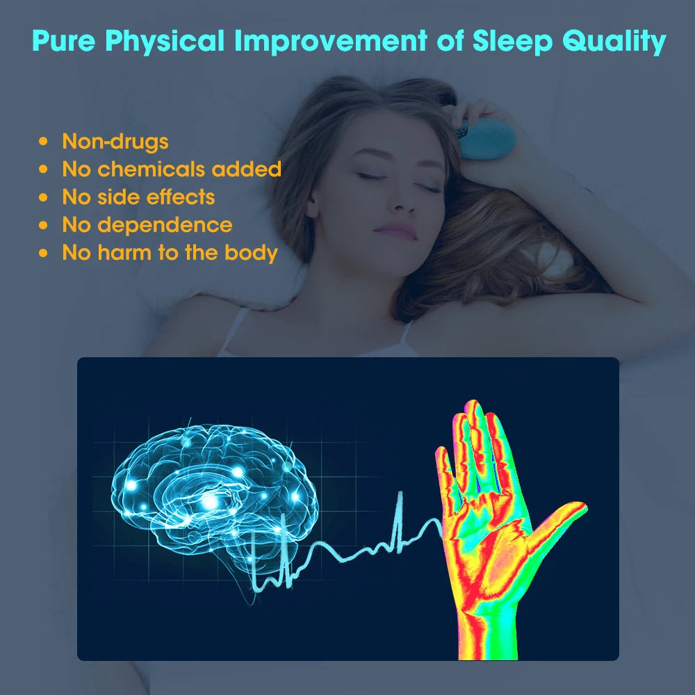 Handheld Micro-Current Sleep Aid Device for Anxiety and Insomnia