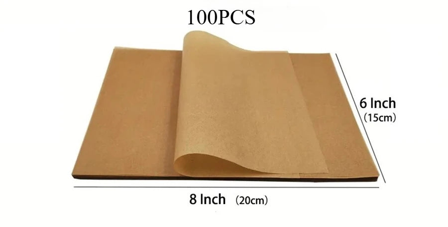 Non-Stick Unbleached Parchment Paper Sheets for Baking and Air Frying - 13