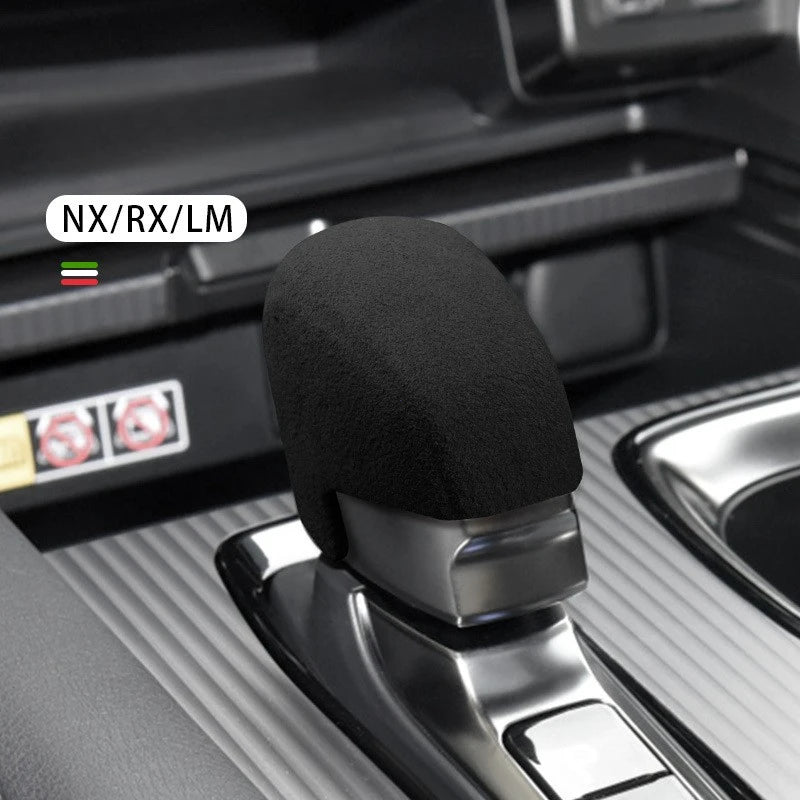 Suede Gear Shift Knob Cover for Lexus NX RX LM
