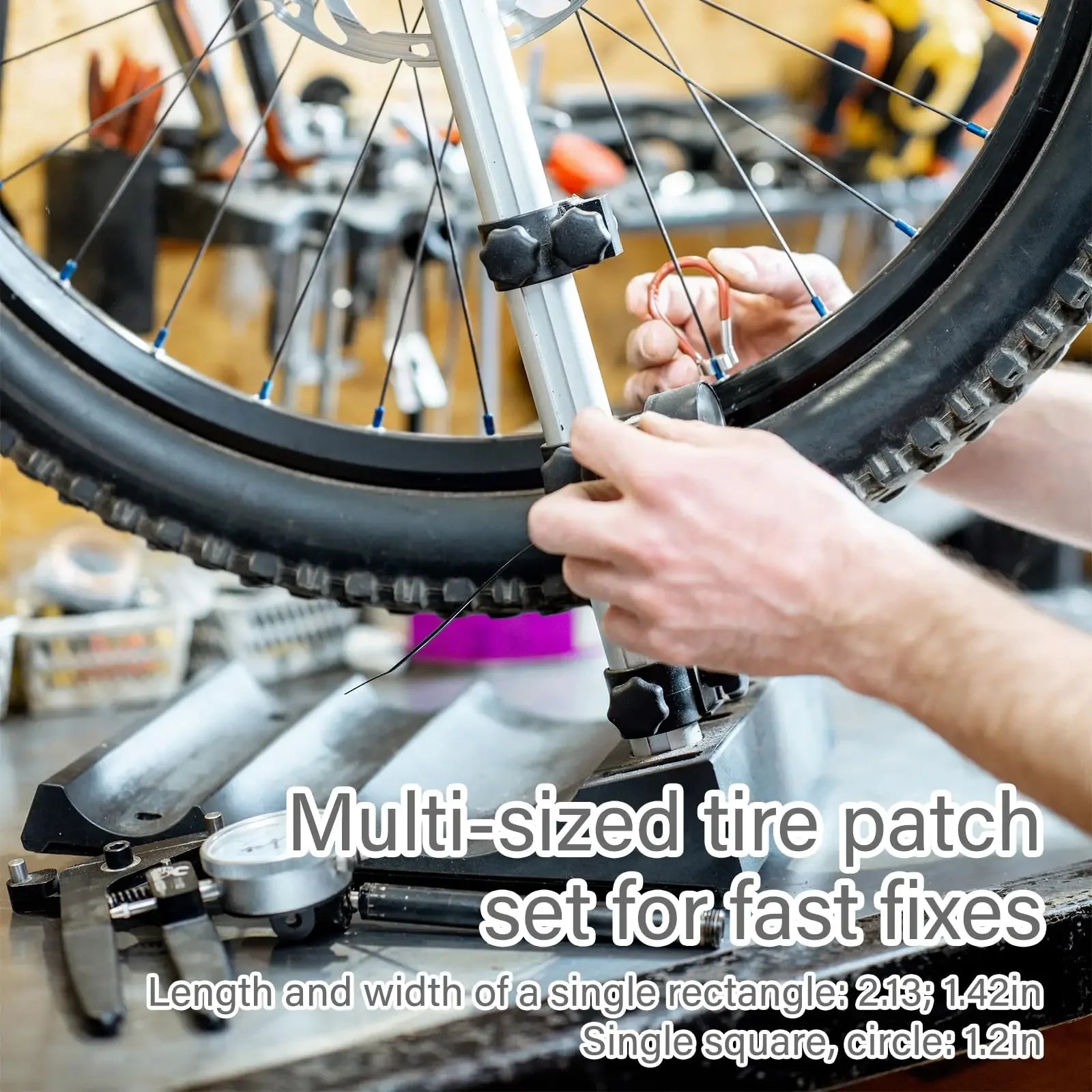 Portable Bike Tire Repair Kit for Bicycles and Motorcycles - 2