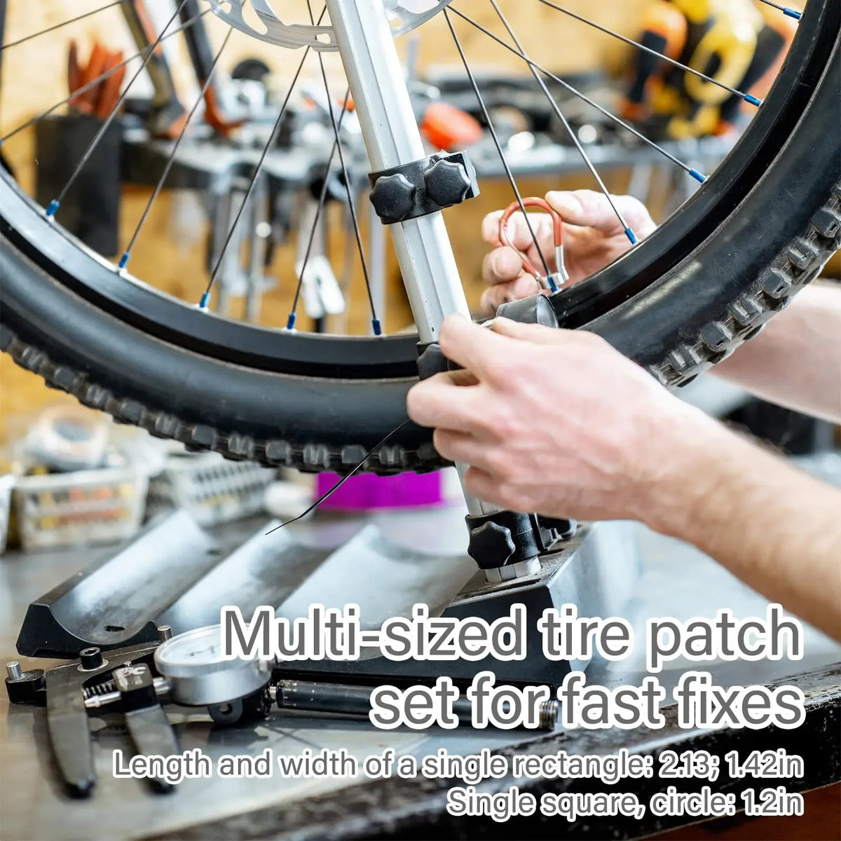 Portable Bike Tire Repair Kit for Bicycles and Motorcycles