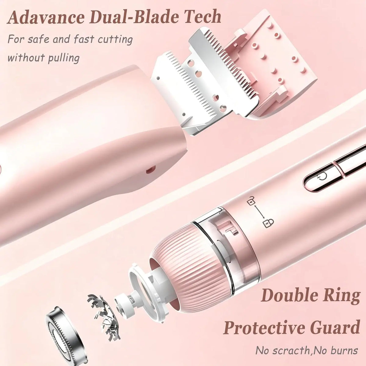 2-in-1 Waterproof Electric Bikini Trimmer and Body Shaver