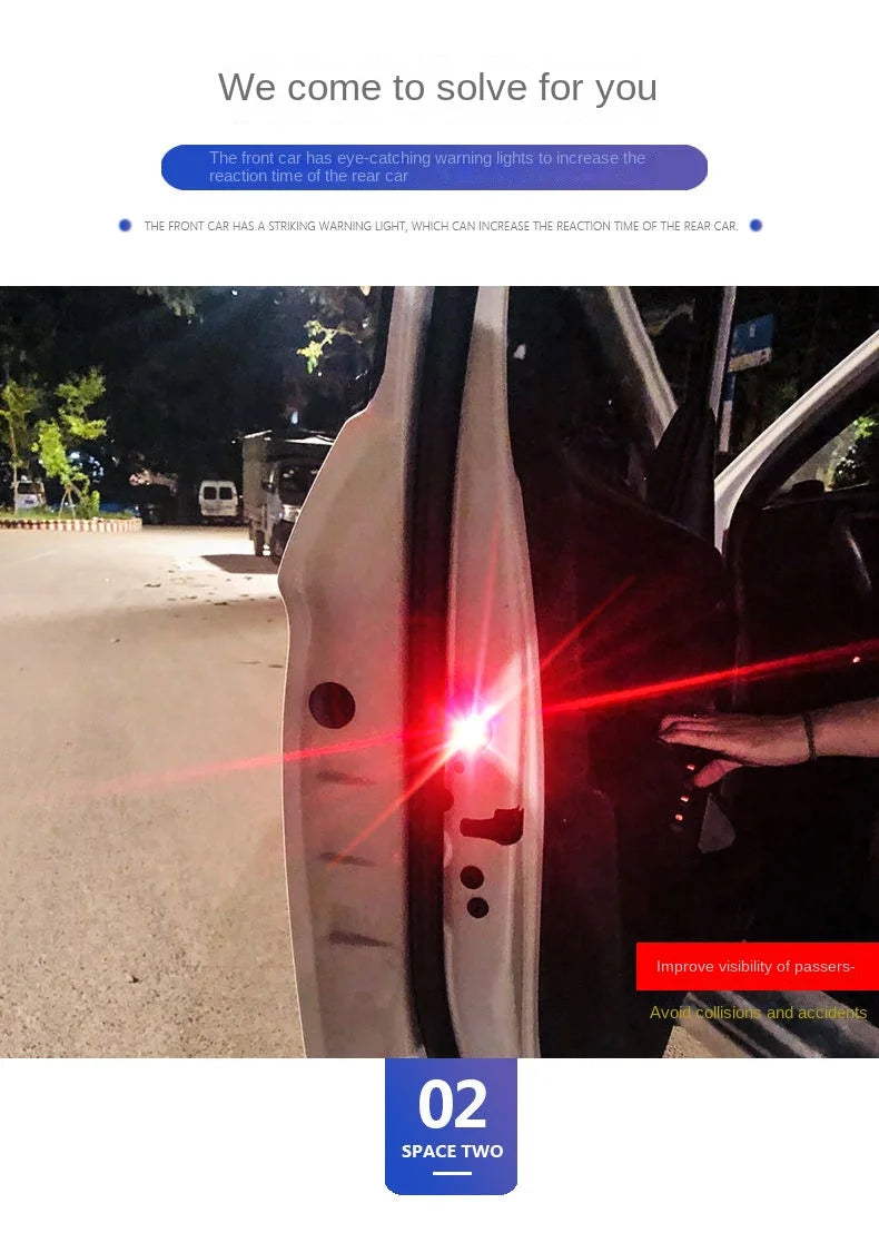 Wireless LED Car Door Anti-Collision Warning Light