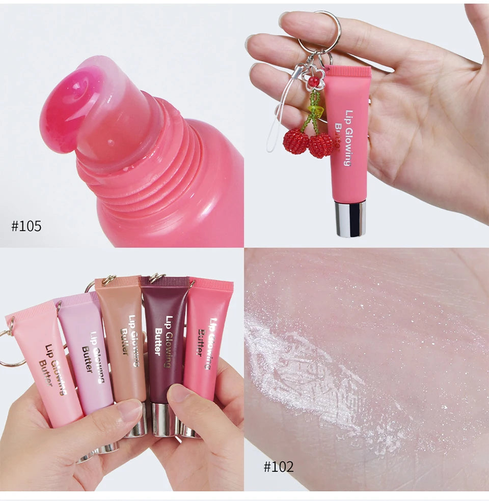 Moisturizing Lip Gloss with Keychain