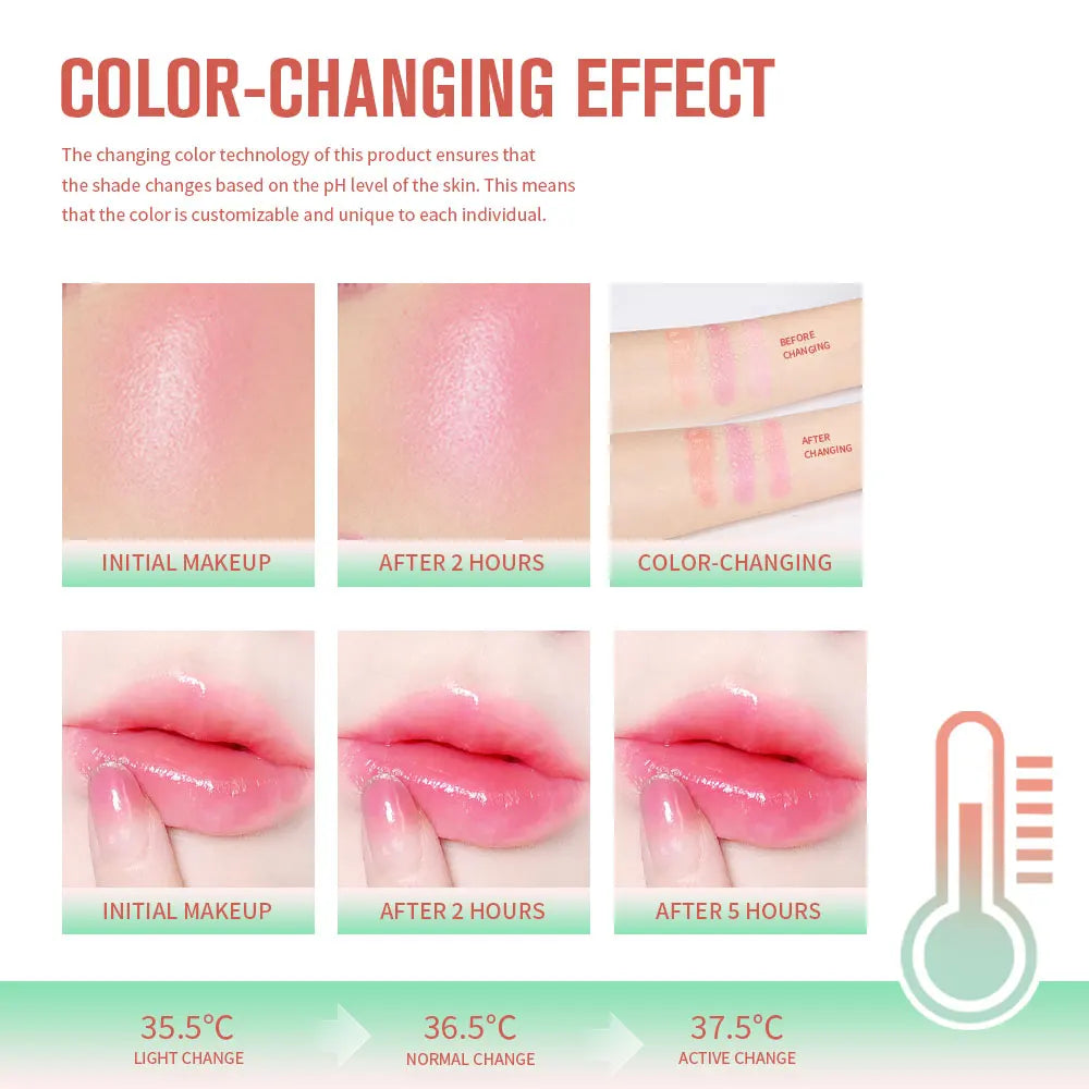 Tinted Moisturizing Blush Stick for Cheeks and Lips - 5