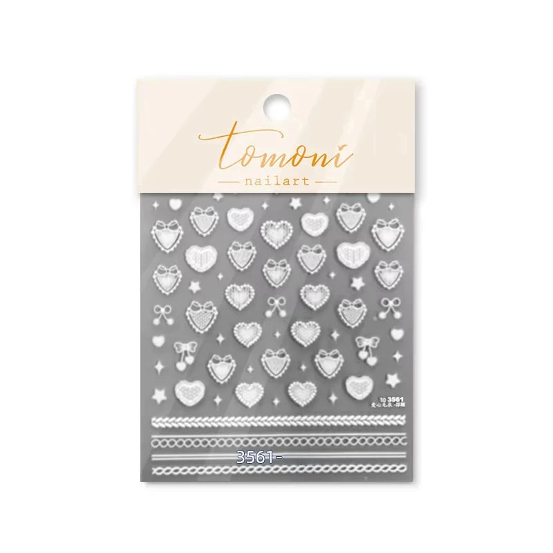 3D Christmas Cartoon Self-Adhesive Nail Art Decal Stickers
