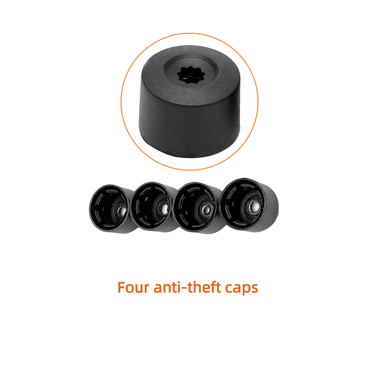 Wheel Hub Nut Cover Caps for 17mm Tire Bolts