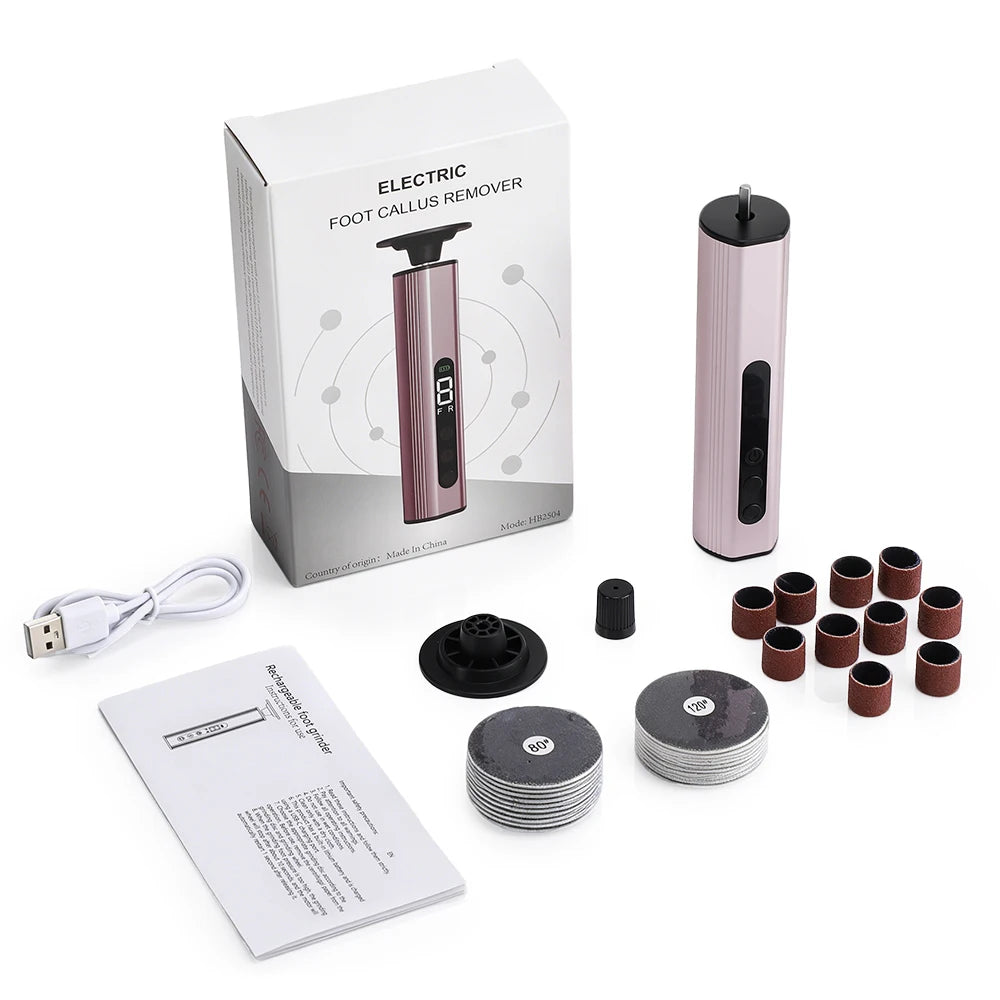 Electric Rechargeable Foot Callus Remover with 9 Speed Settings - 16