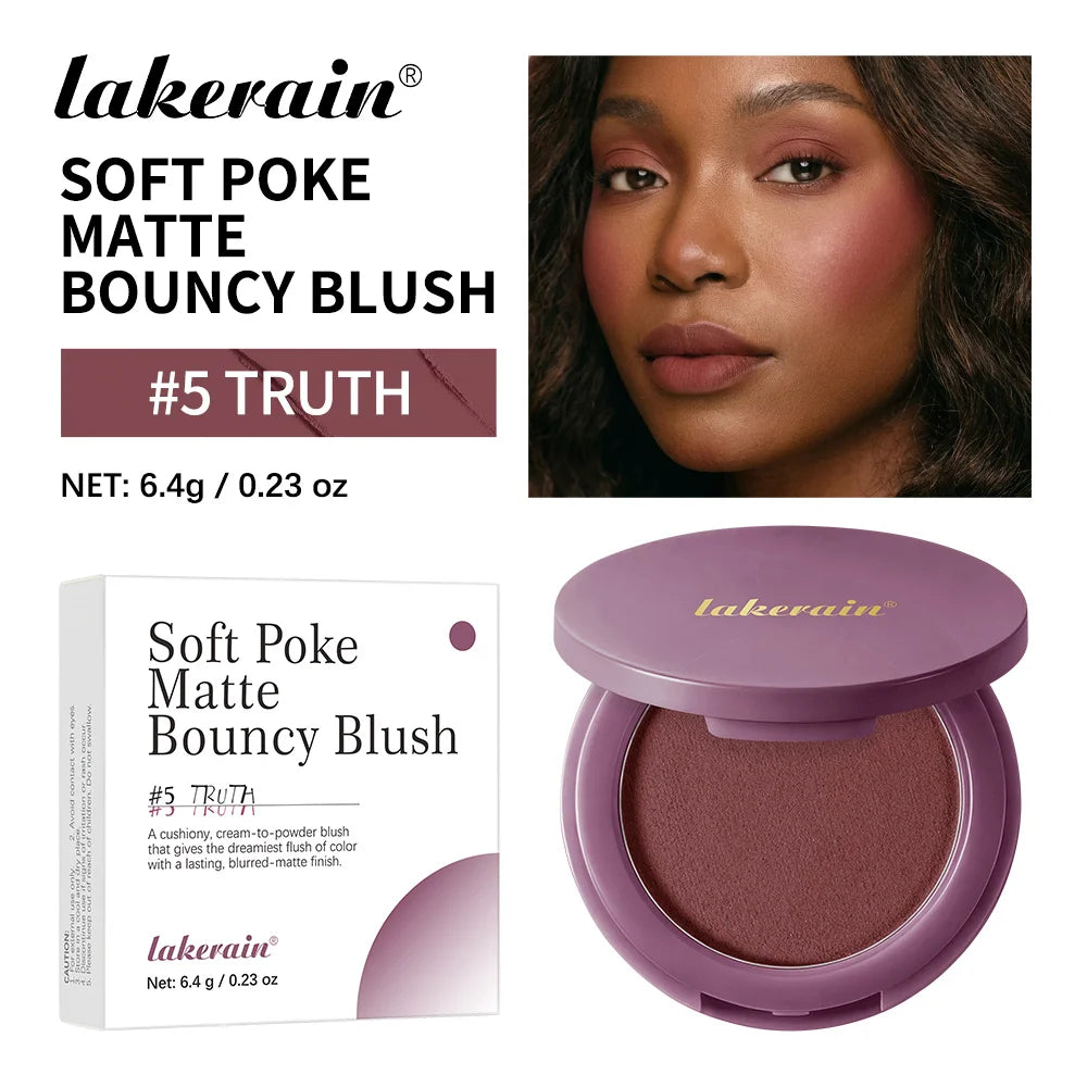 Matte Cream-to-Powder Bouncy Blush for Natural Flush