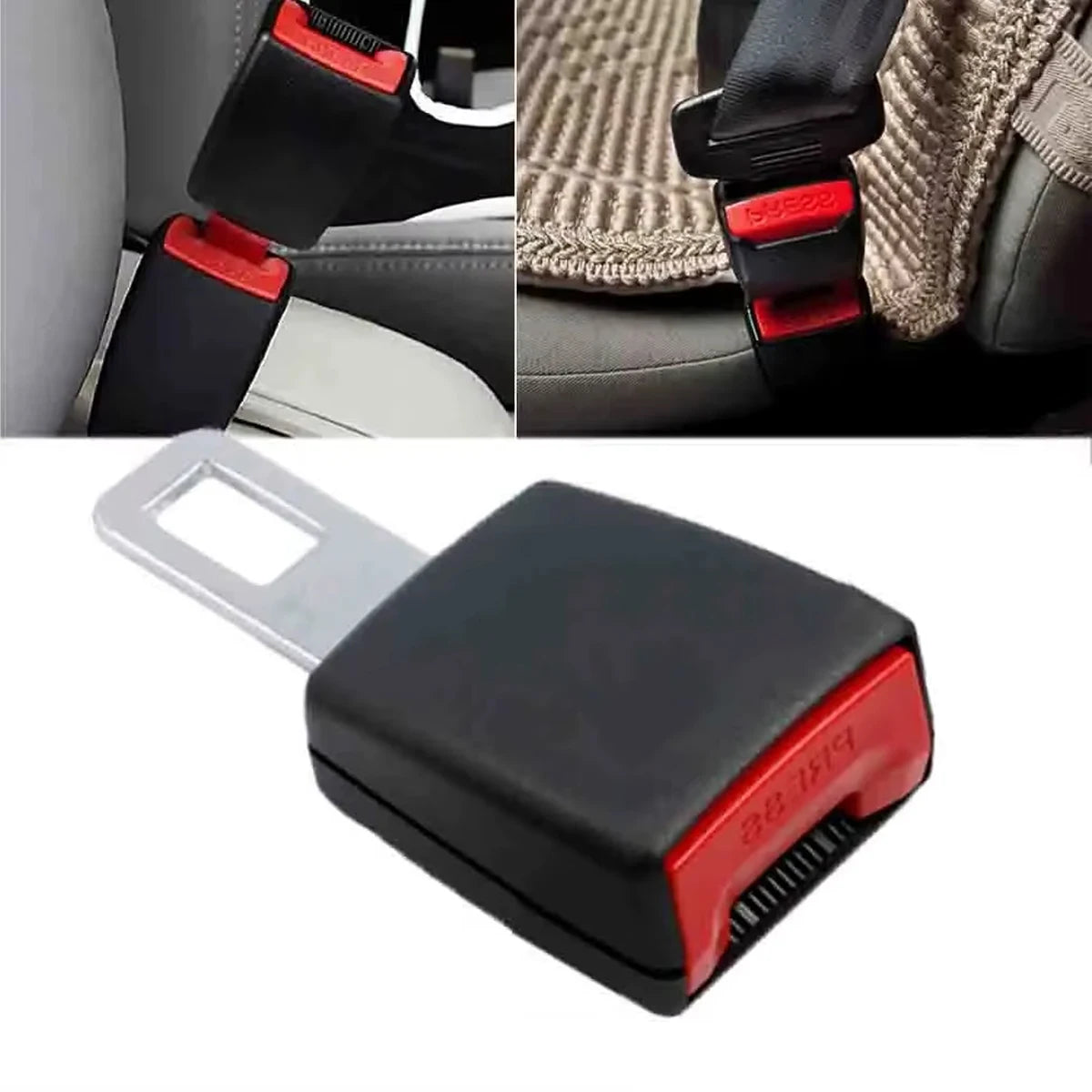 Universal Car Seat Belt Extender Safety Buckle 2-Piece Set