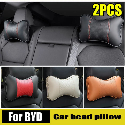 Adjustable Car Headrest Neck Support Pillow Set
