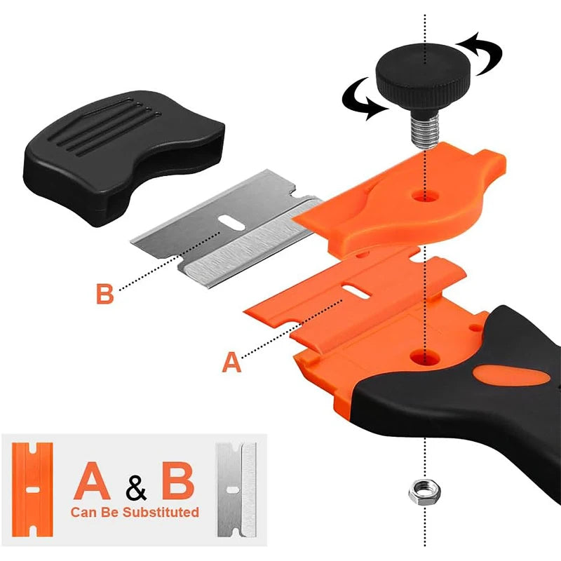Non-Scratch Adhesive and Sticker Removal Scraper Tool