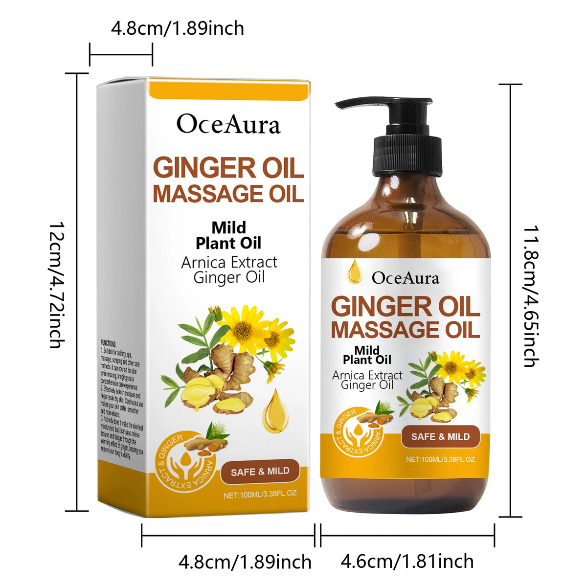 Ginger Essential Oil for Muscle Relief and Skin Hydration