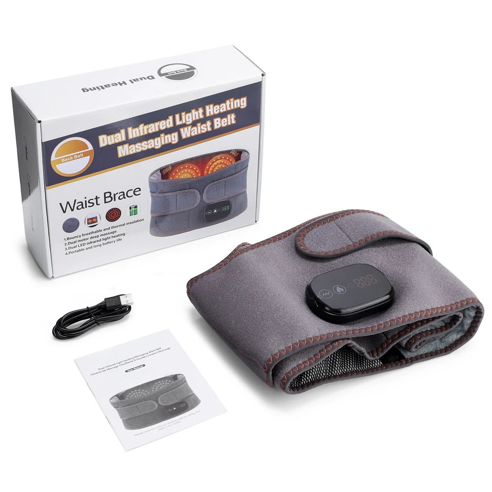 Cordless Heated Vibration Back Massage Belt