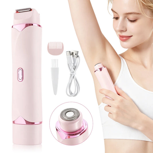 2-in-1 Dual-Head Painless Electric Razor for Women
