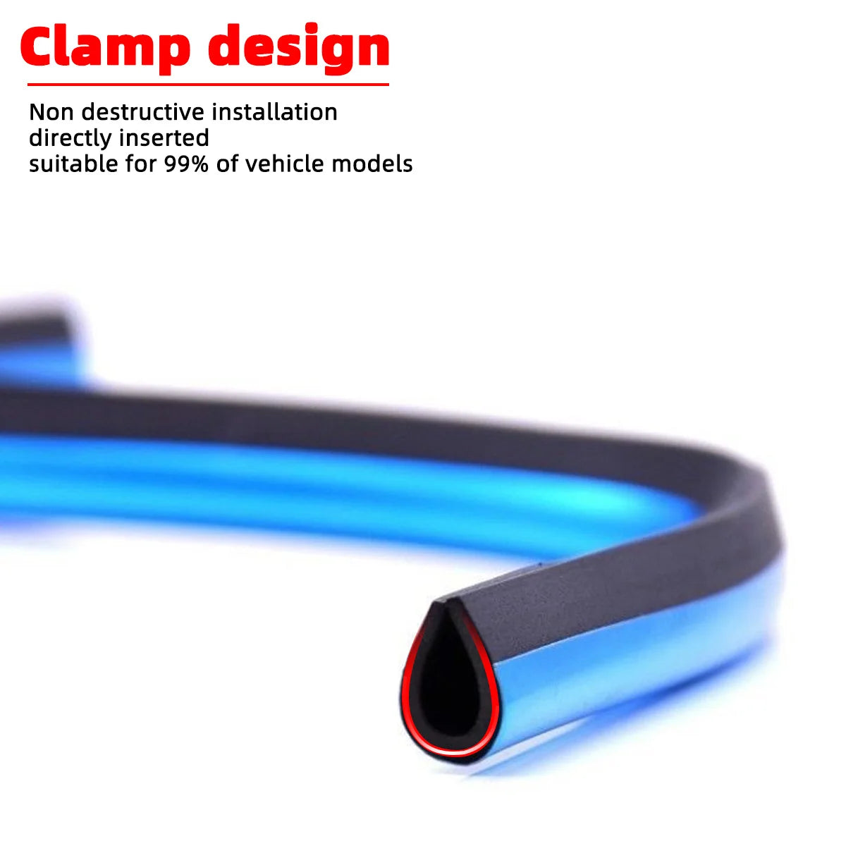 10 Pcs Car Air Vent Decoration Strips U Shaped Interior Trim Styling - 8