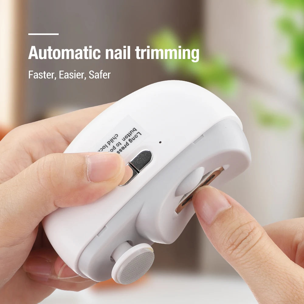 Electric 2-in-1 Automatic Nail Clipper and Polisher