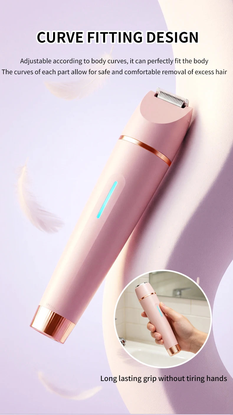 3-in-1 Waterproof Electric Shaver and Bikini Trimmer for Women - 11