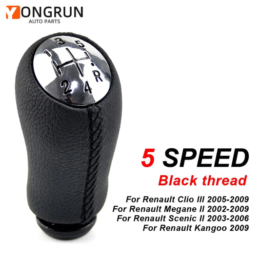 5-Speed Manual Gear Shift Knob for Renault Vehicles
