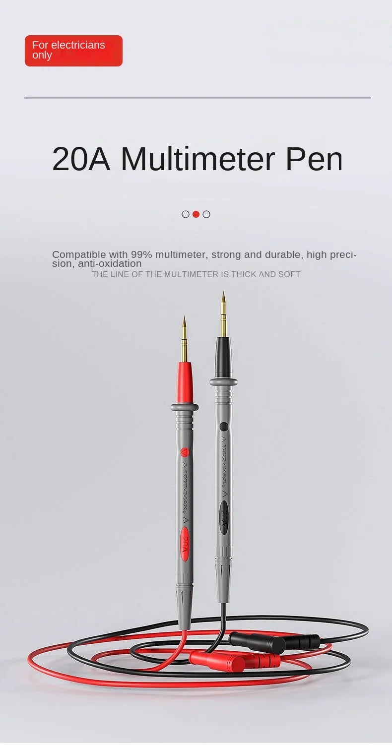 Digital Multimeter Needle Tip Probe Test Leads - 8
